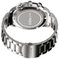 Amber Time Men's Quartz Chronograph Watch Stainless Steel Band 50m
