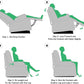 Swivel Rocker Recliner Chair Nursery, Manual Fabric Small Rocking