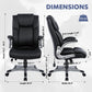 High Back Executive Office Chair- Ergonomic Home Computer Desk Leather