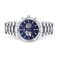 Amber Time Men's Quartz Chronograph Watch Stainless Steel Band 50m