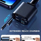 Retractable Car Charger 4 in 1 Fast Car Phone Charger 120W With USB Type C Cable