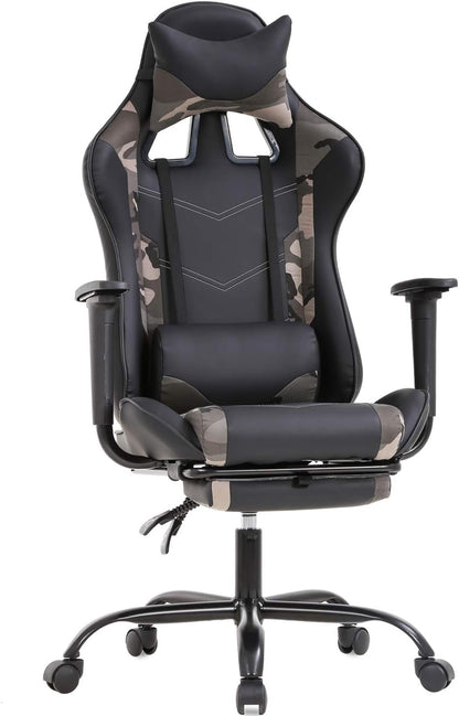 Ergonomic Office Chair PC Gaming Chair Cheap Desk Chair PU Leather Executive Rolling Swivel Chair Computer Lumbar Support for Women, Men-0